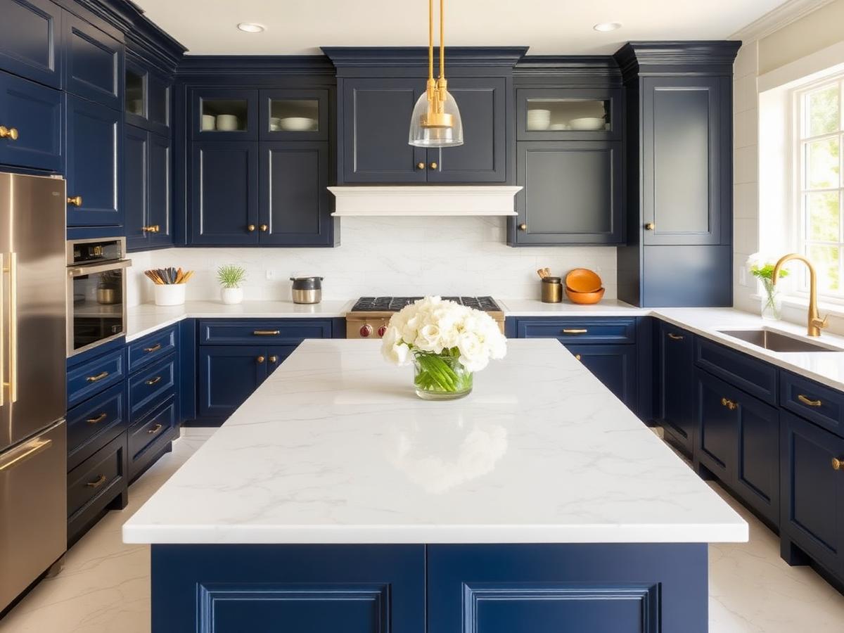 Navy Cabinets